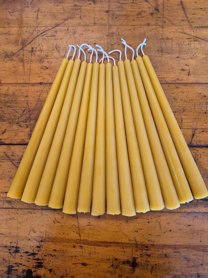 Beeswax Taper Candles